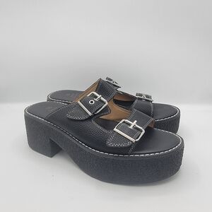 Oasis Society Platform Sandals with Buckle Detail